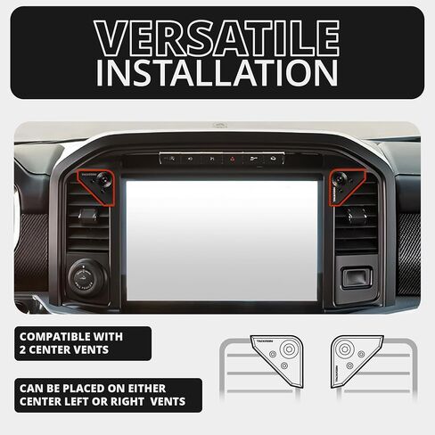 Tackform Vent Phone Mount Compatible with 2021-2024 Ford F150 and Raptor | CNC Machined Aluminum | Zero Slip, Anti-Scratch | Universal Magnetic Phone Holder | Short Reach | (NOT MAGSAFE Compatible) in Saudi Arabia