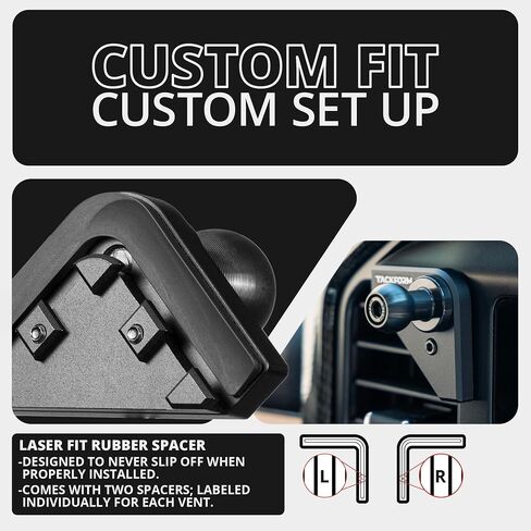 Tackform Vent Phone Mount Compatible with 2021-2024 Ford F150 and Raptor | CNC Machined Aluminum | Zero Slip, Anti-Scratch | Universal Magnetic Phone Holder | Short Reach | (NOT MAGSAFE Compatible) in Saudi Arabia