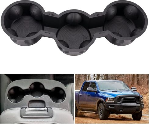 HAKA TOUGH 3 Cup Holder for 2013-2018 Dodge Ram 1500 2500 3500 4500 5500 with 40/20/40 Seat with Fold Down Center Console Accessories,Replace OEM # ‎68206301AA Black in Saudi Arabia