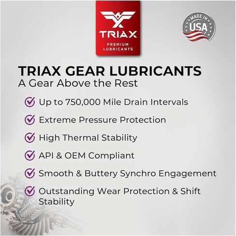 TRIAX Gear Premium LS 85W-140، GL-5 محدود الانزلاق جاهز، ناقل حركة يدوي، أنظمة تروس Hypoid، تروس تفاضلية، معتمد من الناتو العسكري، أوسع نطاق لمواصفات OEM (سطل 5 جالون) in Saudi Arabia