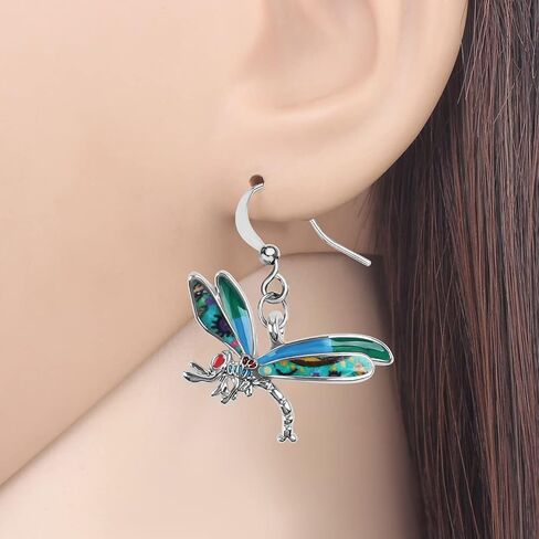 Alloy Cute Dragonfly Earrings Dangle Dragonfly Gifts for Women Girls Fashion Summer Jewelry Enamel Charms in Saudi Arabia