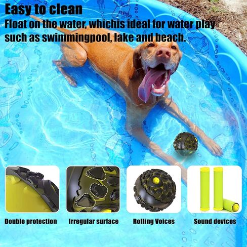 ألعاب كرة الكلاب iZiv، كرة الضحك للكلاب الصغيرة والمتوسطة، ألعاب تفاعلية للكلاب من أجل الملل، أصوات ضحك ممتعة عند دحرجتها أو اهتزازها، كرات الكلاب للعب والجلب وإبقائها مشغولة in Kuwait