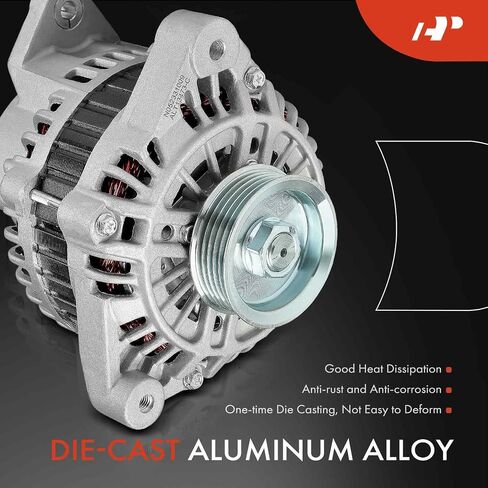 A-Premium Alternator Compatible with Nissan Quest 1993-1998 & Mercury Villager 1993-1998, 3.0L, 12V 110A 5-Groove Pulley Clockwise, Replace# 231000B000, 231001B000 in Saudi Arabia