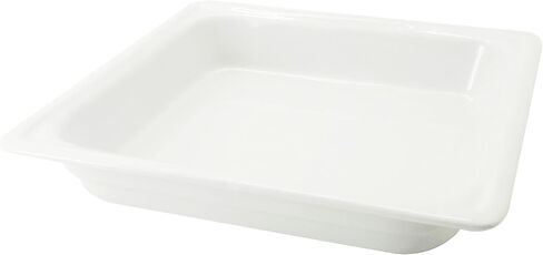 CAC China Food Pans Bright White Porcelain 2/3 GN Pan, 14 by 12-3/4 by 2-1/2-Inch, 4-Pack in Saudi Arabia