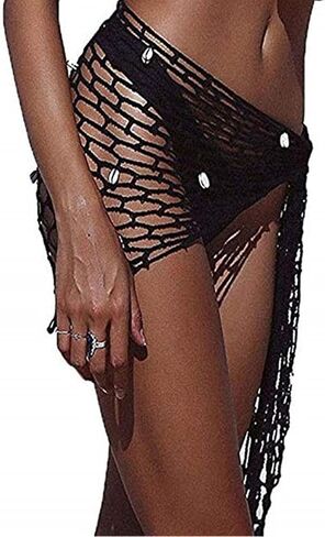 Swimwear Cover Up,Sexy Fashion Beach Hand Crochet Shawl Capelet Cover Up Sunscreen Net (SJJ6) in Saudi Arabia
