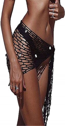 Swimwear Cover Up,Sexy Fashion Beach Hand Crochet Shawl Capelet Cover Up Sunscreen Net (SJJ6) in Saudi Arabia