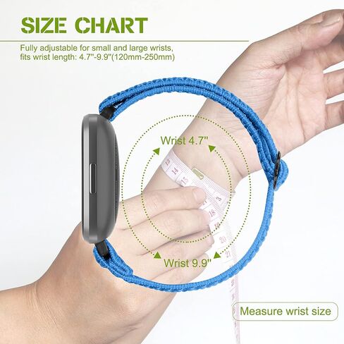 5 Pack Adjustable Elastic Watch Band Compatible with Fitbit Versa 2 Band Women Men, Soft Loop Stretchy Nylon Sport Straps Replacement Wristbands for Fitbit Versa 2/Versa/Versa Lite/Versa SE in Saudi Arabia