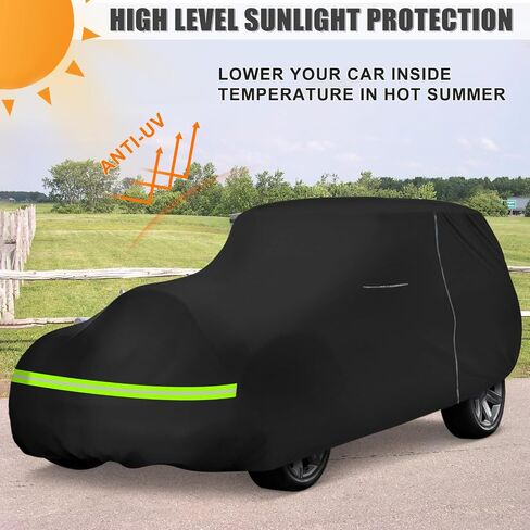 Waterproof Car Cover Compatible with 1937-1948 Ford/Chvey Deluxe Custom/Coupe/Sedan, 300D All Weather Classic Car Covers with Inner Cotton&Zipper Door for Snow Rain Protection in Saudi Arabia