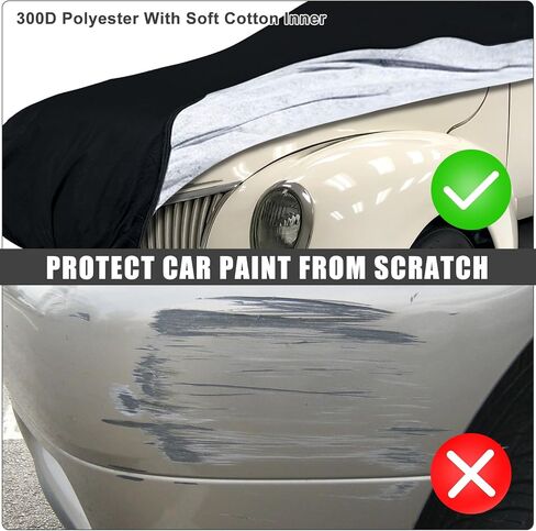 Waterproof Car Cover Compatible with 1937-1948 Ford/Chvey Deluxe Custom/Coupe/Sedan, 300D All Weather Classic Car Covers with Inner Cotton&Zipper Door for Snow Rain Protection in Saudi Arabia