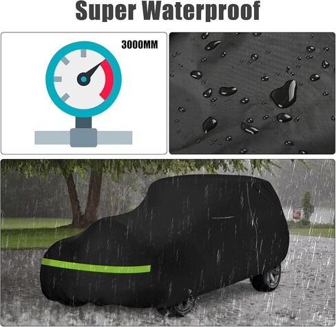 Waterproof Car Cover Compatible with 1937-1948 Ford/Chvey Deluxe Custom/Coupe/Sedan, 300D All Weather Classic Car Covers with Inner Cotton&Zipper Door for Snow Rain Protection in Saudi Arabia