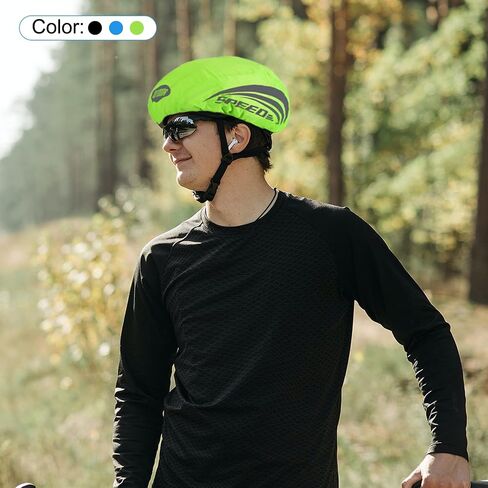 PATIKIL Waterproof Helmet Cover Bike Helmet Rain Cover Windproof Dustproof with Reflective Strip for Road Bicycle Cycling in Saudi Arabia