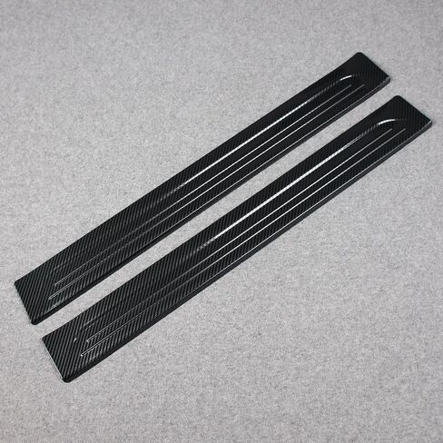 Beautost Fit for Honda New HR-V HRV 2023 2024 Outside Door Sill Scuff Plate Guard Cover Trim Sport Style Stainless Steel (Carbon Fiber Black) in Saudi Arabia