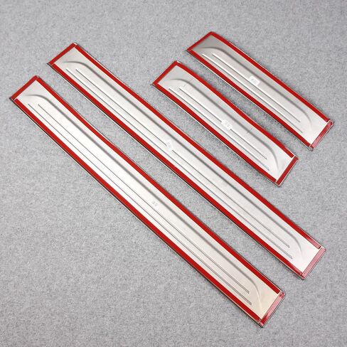 Beautost Fit for Honda New HR-V HRV 2023 2024 Outside Door Sill Scuff Plate Guard Cover Trim Sport Style Stainless Steel (Carbon Fiber Black) in Saudi Arabia