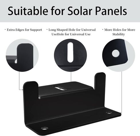 D&ONEHOS Solar Panel Mounting Z Brackets Lightweight Aluminum Corrosion-Free Construction for RVs, Trailers, Boats, Yachts, Wall and Other Off Gird Roof Installation, 16 Units per Set in Saudi Arabia