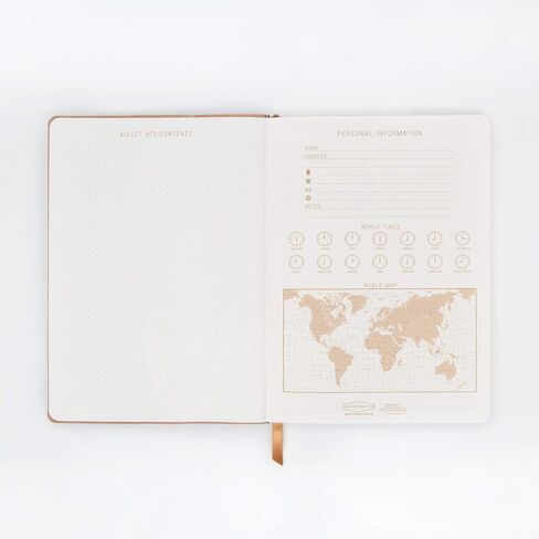 دفتر ملاحظات من القماش المرن من جلد الغزال النباتي من DesignWorks مع 192 صفحة مبطنة وإشارة مرجعية شريطية للعمل والكتابة والمذكرات - 5.75 بوصة × 8 بوصة مجلة خضراء نعناعية in Kuwait