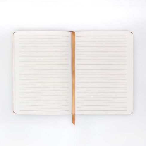 دفتر ملاحظات من القماش المرن من جلد الغزال النباتي من DesignWorks مع 192 صفحة مبطنة وإشارة مرجعية شريطية للعمل والكتابة والمذكرات - 5.75 بوصة × 8 بوصة مجلة خضراء نعناعية in Kuwait