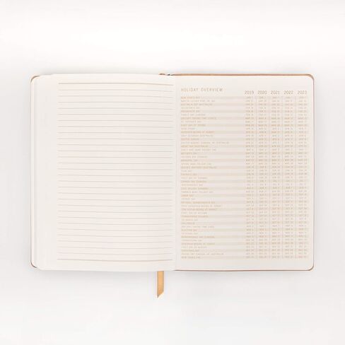 دفتر ملاحظات من القماش المرن من جلد الغزال النباتي من DesignWorks مع 192 صفحة مبطنة وإشارة مرجعية شريطية للعمل والكتابة والمذكرات - 5.75 بوصة × 8 بوصة مجلة خضراء نعناعية in Kuwait