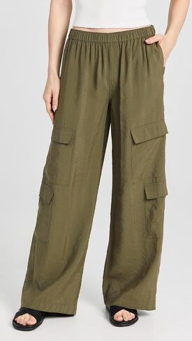 Madewell Women's Pull-On Wide-Leg Cargo Pants in Saudi Arabia