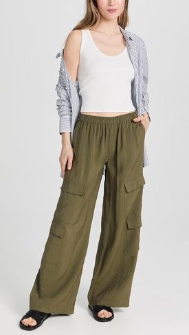 Madewell Women's Pull-On Wide-Leg Cargo Pants in Saudi Arabia
