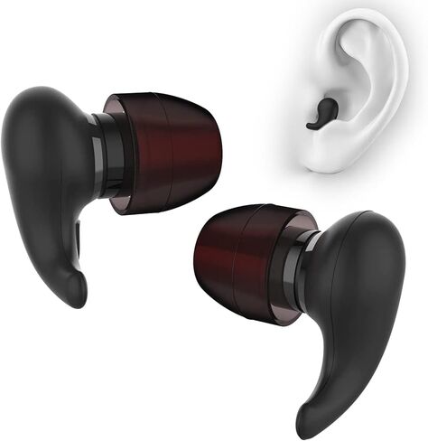 Ear Plugs for Sleeping Noise Cancelling Silicone Earplugs Sound Damper, 4 Sizes in XS/S/M/L Washable Reusable Noise Reduction Earplugs –33dB for Sleep,Snoring,Work,Concerts,Studying,Flight in Saudi Arabia