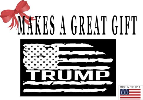 President Donald Trump 2024 United States Flag Presidential Election Bumper Sticker Car Decal Conservative Republican USA MAGA in Saudi Arabia