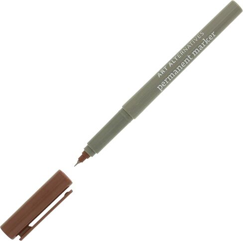 Art Alternatives Permanent Marker, Extra-Fine, Brown - 1.2mm Felt Nib - Permanent - Multi-surface - Drawing + Writing + Illustration in Saudi Arabia