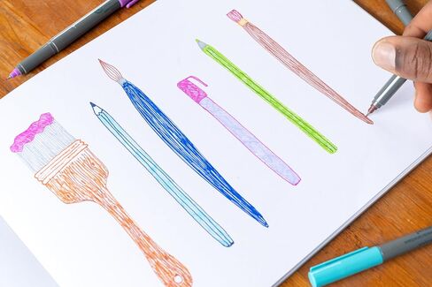 Art Alternatives Permanent Marker, Extra-Fine, Brown - 1.2mm Felt Nib - Permanent - Multi-surface - Drawing + Writing + Illustration in Saudi Arabia