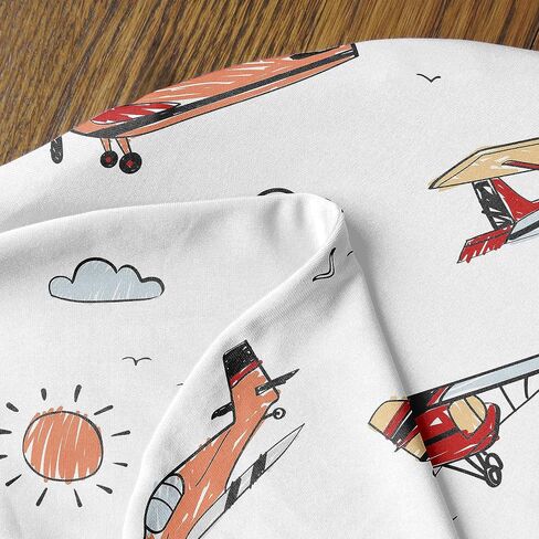 Sweet Jojo Designs Vintage Airplane Boy Baby Cocoon Swaddle and Beanie Newborn Jersey Set Infant Wearable Blanket Going Home Outfit Set Air Plane Transportation Clouds Sun Aviator Red White and Blue in Saudi Arabia
