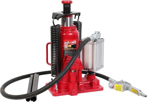 BIG RED 12 Ton (24,000 LBs) Torin Pneumatic Air Hydraulic Car Bottle Jack for Auto Repair and House Lift, Red, TAM91206 in Saudi Arabia