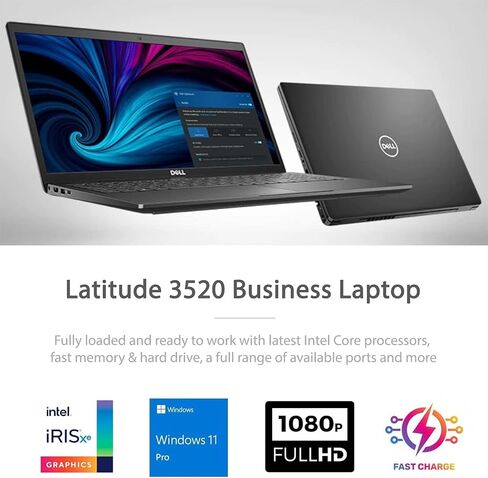 لاب توب ديل لاتيتيود 15.6 بوصة فل اتش دي للأعمال، انتل كور i7-1165G7، رام 32 جيجا، 1 تيرابايت اس اس دي، ويندوز 11 برو، قارئ بصمات الأصابع، اتش دي ام اي، بطاقة اس دي، اسود in Saudi Arabia