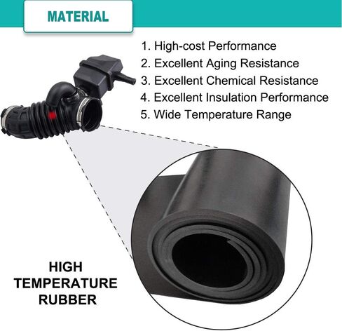 خرطوم دخول الهواء سبيلاب - يستبدل 16576-ET00A - يناسب نيسان سنترا 2007، 2008، 2009، 2010، 2011، 2012 2.0L - أنبوب دخول الهواء Enigne - قناة دخول الهواء - 16576ET00A، 16576 ET00A in Kuwait