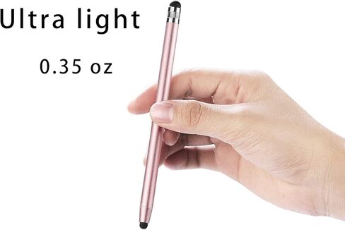 أقلام لمس لشاشات اللمس، 2 في 1 قلم ذو سعة لأجهزة iPad iPhone والأجهزة اللوحية Samsung Galaxy مع 24 نصيحة إضافية قابلة للاستبدال (وردي، وردي، أحمر، أرجواني) in Kuwait