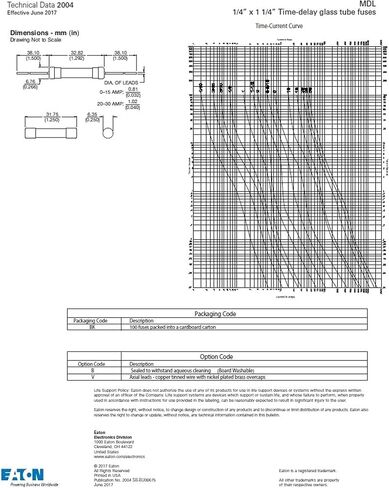 Bussmann MDL-2-1/4 2-1/4 A صمام أنبوب زجاجي بتأخير الوقت 250 فولت مدرج في قائمة Ul 5 في القصدير، 5 عبوات in Kuwait