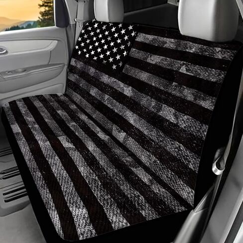Decorative Back Seat Protector Covers for Cars Trucks SUV, Vintage Smoke Skull Black Skeleton Pattern Pet Bench Dog Car Seat Cover, 2 Pcs in Saudi Arabia