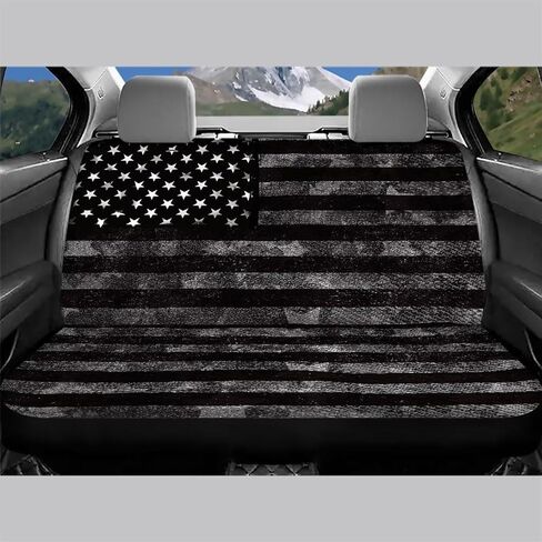 Decorative Back Seat Protector Covers for Cars Trucks SUV, Vintage Smoke Skull Black Skeleton Pattern Pet Bench Dog Car Seat Cover, 2 Pcs in Saudi Arabia