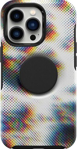 OtterBox + Pop Symmetry Series Case for iPhone 13 Pro (Only) - Non-Retail Packaging - Stay Peachy (Pink Graphic) in Kuwait