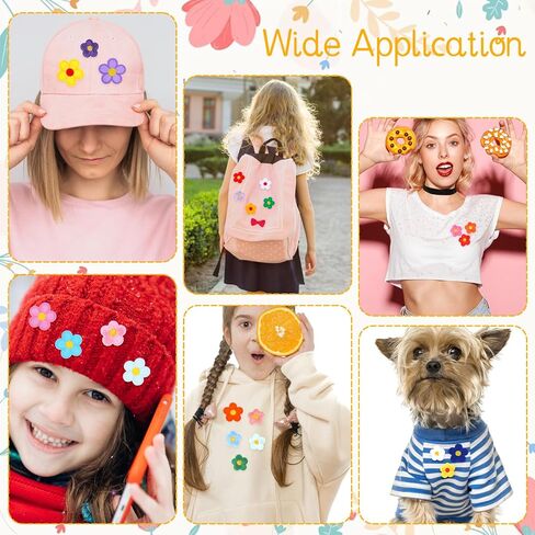 24PCS Sunflower Flower Iron On Patch Embroidery Sew Applique, Cute Flower Embroidered Patch Available in Two Sizes for Bags, Jackets, Jeans, and Clothes DIY Patches. in Saudi Arabia