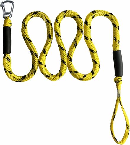 7-11FT Boat Bungee Anchor Line Mooring Rope Boating Accessory with Stainless Steel Hook for Docking Jet Ski,Kayak,Pontoon,Watercraft,PWC,Seadoo,Wave Runner,Canoe,Power Boat in Saudi Arabia
