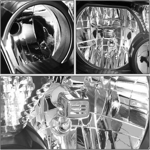 DNA MOTORING HL-OH-TT07-BK-CL1 Pair Black Housing Clear Corner Headlights Compatible with 07-13 Tundra / 08-17 Sequoia in Saudi Arabia