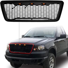 Front Grille Raptor Style Grille with Led Lights for 2004-2008 Ford F150