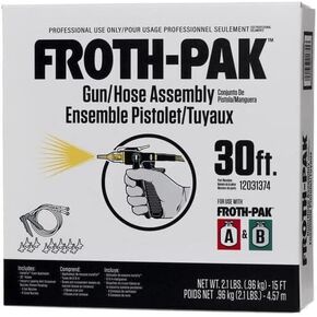 30 ft. Gun Hose Assembly with Nozzles for Use with Fronth-Pak A & B, White (00158398)