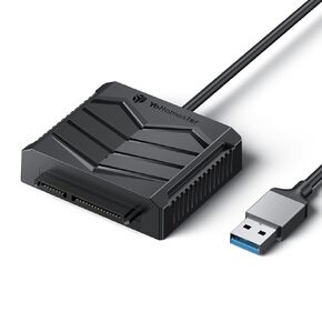 Yottamaster SATA to USB Cable, USB2.0 to SATA III Hard Drive Adapter Cable for 2.5 Inch HDD/SSD Support UASP, 0.98FT [U2A-03]
