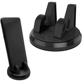 1 PC Car Dashboard Cell Phone Holder, 360 Degrees Rotatable Mobile Phone Fixture, Car Navigation Bracket, Car Interior Modification, Universal for Most Cars, SUVs and Vans (Black)