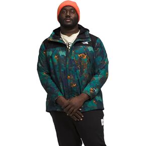 THE NORTH FACE Men's Antora Waterproof Jacket (Standard and Big Size), Summit Navy Camo Texture Print/TNF Black, 4X