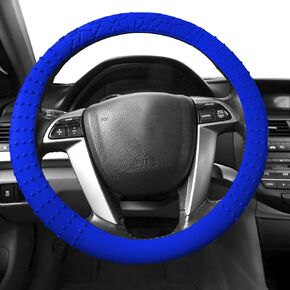FH Group Universal Fit Silicone with Nibs and Pattern Massaging Grip Steering Wheel Cover Fits Most Cars, SUVs, Trucks, and Vans Green
