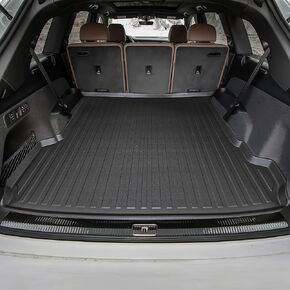 Premium Cargo Liner for Audi Q7 2018-2024 - 100% Protection - Custom Fit Car Trunk Mat - All-Season Black Cargo Mat - 3D Shaped Laser Measured Trunk Liners for Audi Q7