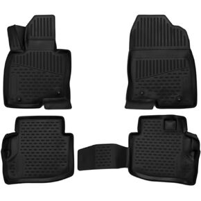 Fits 2016-2023 Mazda CX-9 Floor Mats Front & 2nd Row Seat Liner Set Fit All-Weather Full Set Liners (Black)