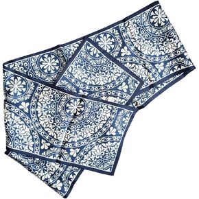 57" Silk Like Head Scarf Satin Scarf Silk Printed Square Neck Satin Scarfs for Bag Hair Scarves Handbag Gift