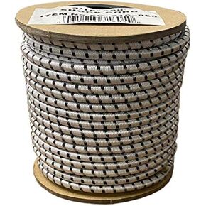 T.W Evans Cordage SC-316-050 3/16-Inch by 50-Feet Elastic Bungee Shock Cord, White