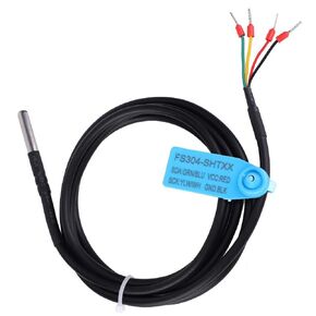 Soil Digital Temperature & Humidity Sensor Probe Waterproof Stainless Steel Case Housing High Accuracy Low Consumption I2C Output Practice DIY(SHT30),Temperature and Humidity Sensor
